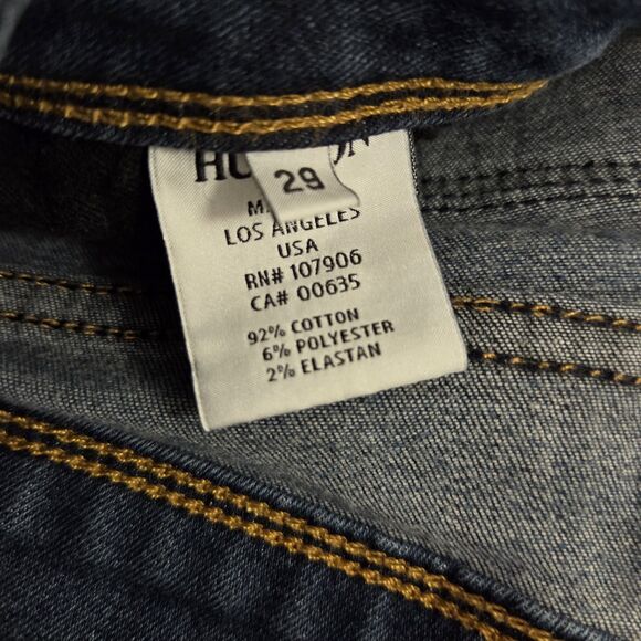 Hudson Ginny Straight Leg Blue Jeans 29 - Picture 6 of 7